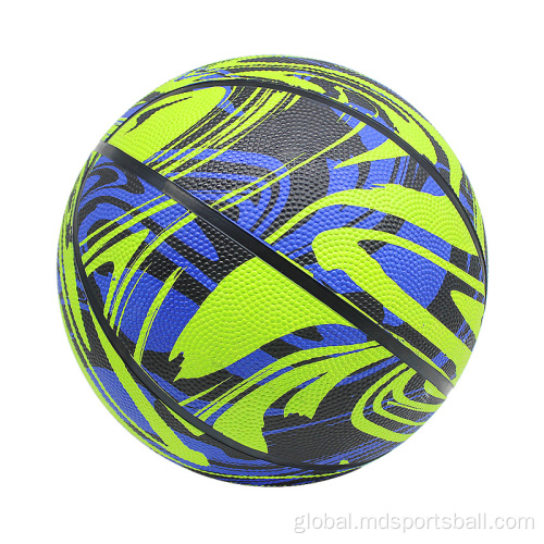 Rubber Basketball Ball outdoor basketball basket ball size 5 custom printed Supplier
